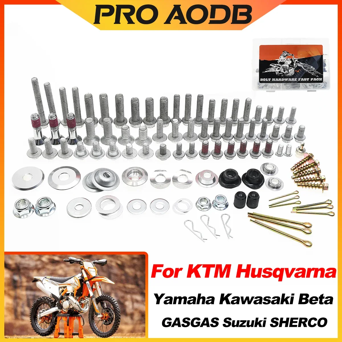 

Motorcycle Hardware Bolt Full Fastener repair rescue Kit For KTM EXC EXCF SX SXF XC XCF XCW XCFW TPI 125 150 250 300 350 450 500
