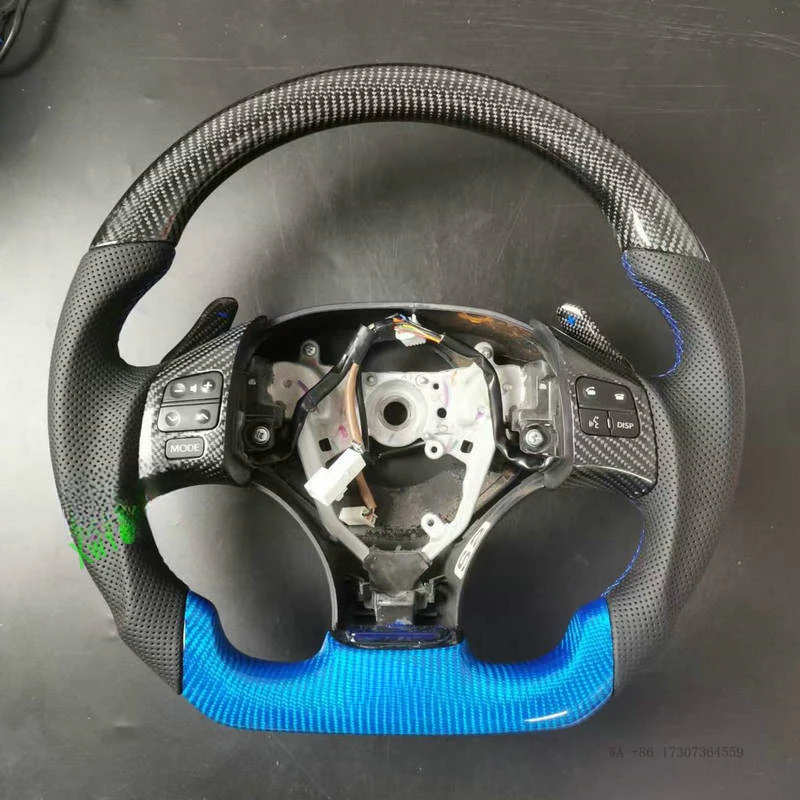 

100% Real Carbon Fiber Steering Wheel With Leather For Lexus IS IS250 IS300 ISF