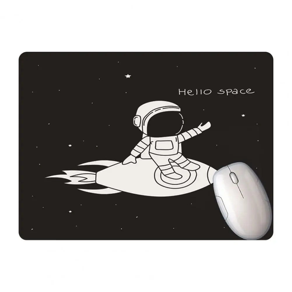 Mouse Pad Ultra-thin Anti-slip Lightweight Cartoon Space Astronaut Desk Gaming Mousepad for Laptop