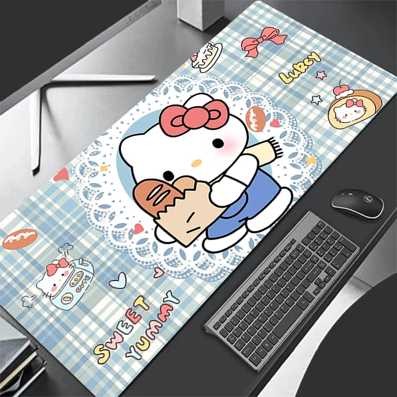 

Mousepad Pattern Game Pad Rubber Mouse Pad PC Accessories Desk Mat Non Slip Office Table Mat Gamer H-hello K-kitty Keyboard Pad