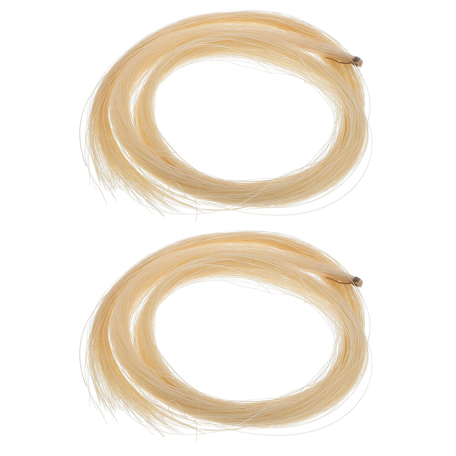 2 قطعة استبدال الشعر القوس الكمان دائم ذيل الحصان الأبيض المحمولة المهنية ملحق لآلات الوتر