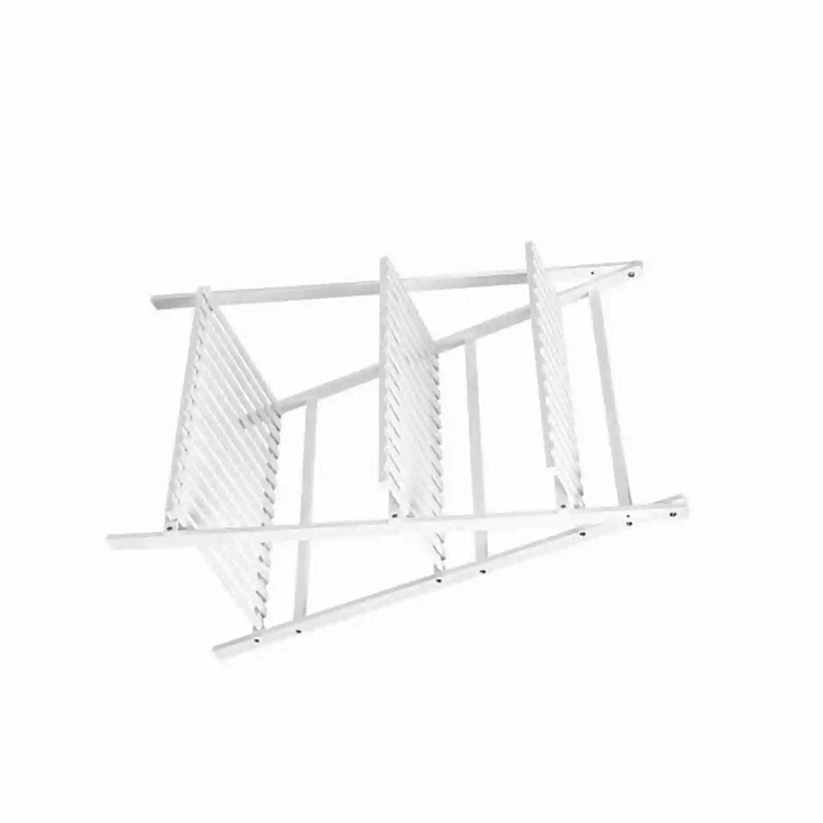 Multi Layer Foldable Plant Pots Rack Stand Shelf for Balcony Living Room Garden Patio(White)