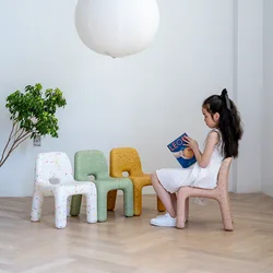 MOOJOU-taburete de plástico para niños, silla nórdica moderna y minimalista para el hogar, creativa, para Aprendizaje de escritura, comedor, envío directo