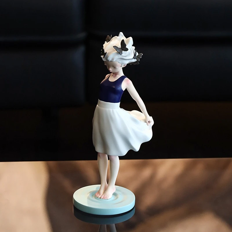 Lv Wenjing Style Resin Figurine - Premium Creative West Art Ornament for Wedding, Valentine, Home Decor & Gifts