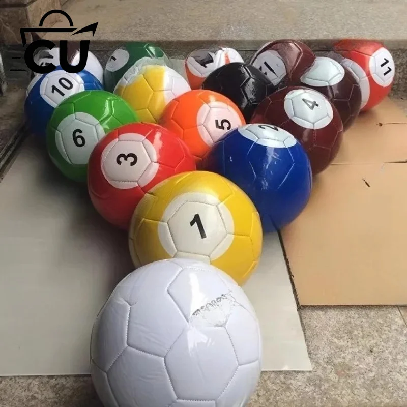 Football No. 3, No. 4, No. 5, Machine-sewn Foot-kick Billiards, A Set of Fancy Billiards