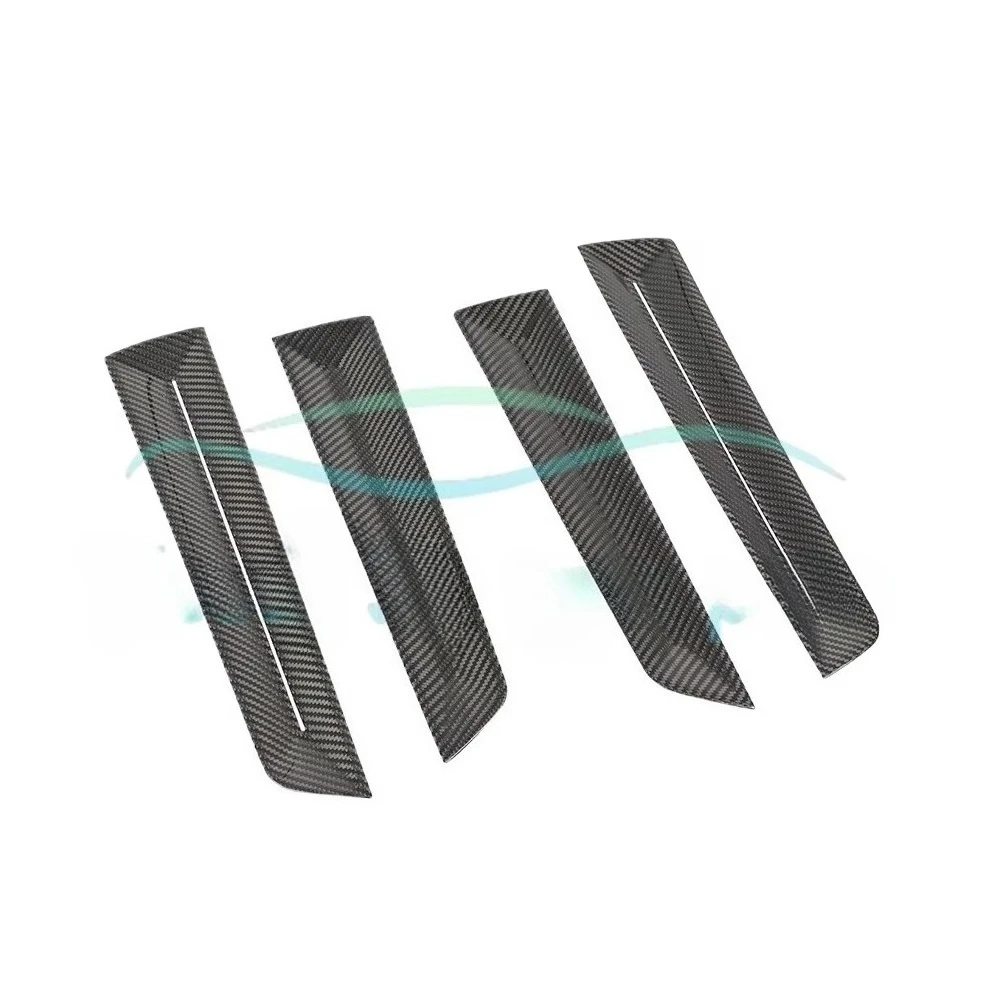 4Pcs Carbon Fiber Door Panel Cover Trim Fit Protector For 11th Gen Type R FL5 2022+