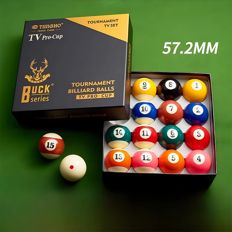 

Wholesale Large-Sized 5.72Cm Competition-Level 8A Black Diamond Tv Billiard Balls