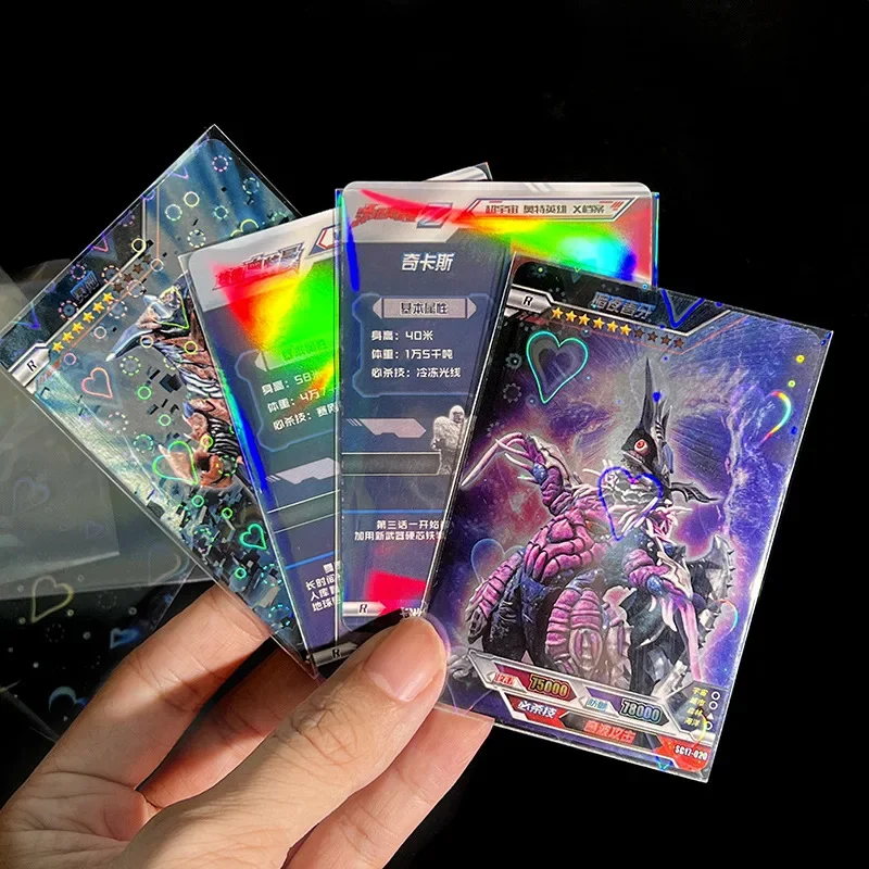 

50Pcs 61x88mm Laser Korea Card Sleeves Photcards Clear Protector Kpop Shield Board Games Tarot Cards Photocard Protector Film