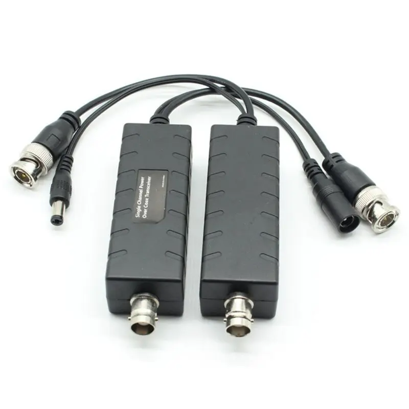 B86B-BNC Video Coaxial HD Video Transmission Over Coax Single Channel Power Over Coax Transceiver DC Power Adapter To 400M