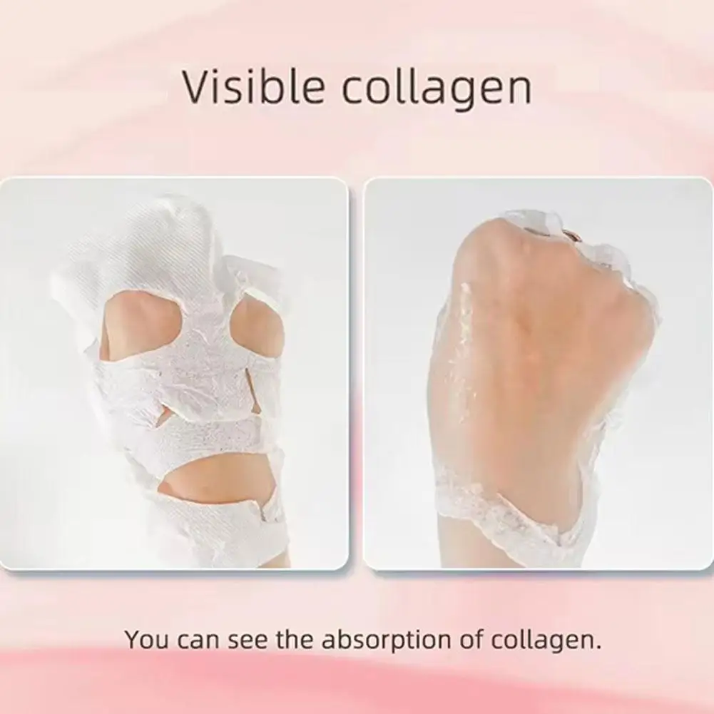 Kollagen Film Papier lösliche Gesichts maske Gesicht Haut Wange Aufkleber Stirn Patch Lächeln Linien Patche Anti-Aging-Falten entferner