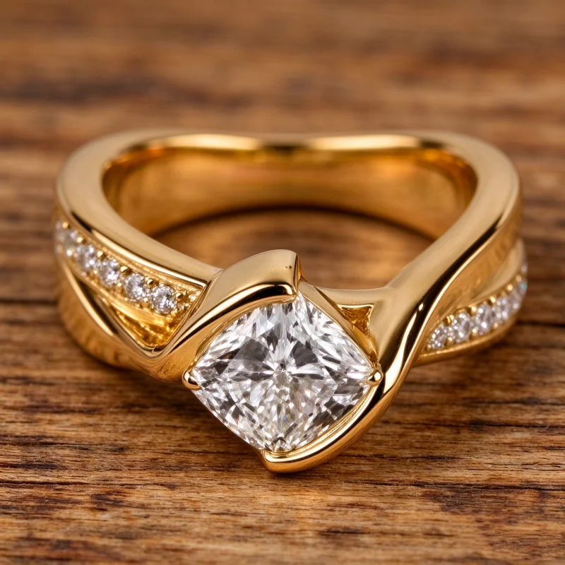 Trendy Luxury Synthetic Zirconia Wedding Eternal Ring for Women Minimalist Elegant Engagement Anniversary Jewelry Accessory Gift