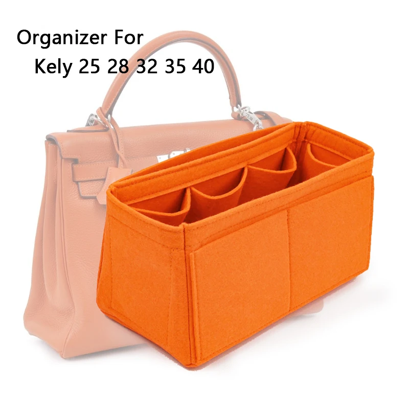 Purse Insert Organizer Fit For H Kelly 25 28 32 Insert Bags, Makeup Tote Organiser, Women Handbag Tote Cosmetic Liner