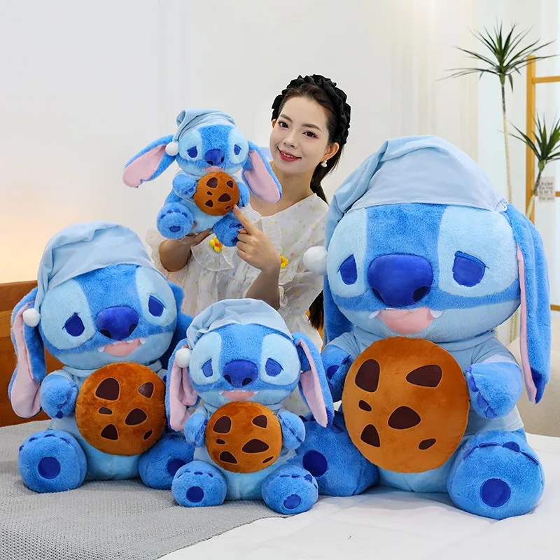 

60 см Kawaii Stitch плюшевая игрушка кукла печенье милые мягкие игрушки детский подарок на день рождения плюшевая подушка оптом для детей