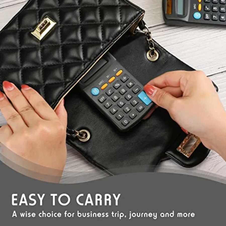 24 Pezzi Mini Calcolatrici Basiche Bulk per Studenti Calcolatrici Portatili di Piccole Dimensioni Tascabili Materiale Scolastico Desktop per Classroo