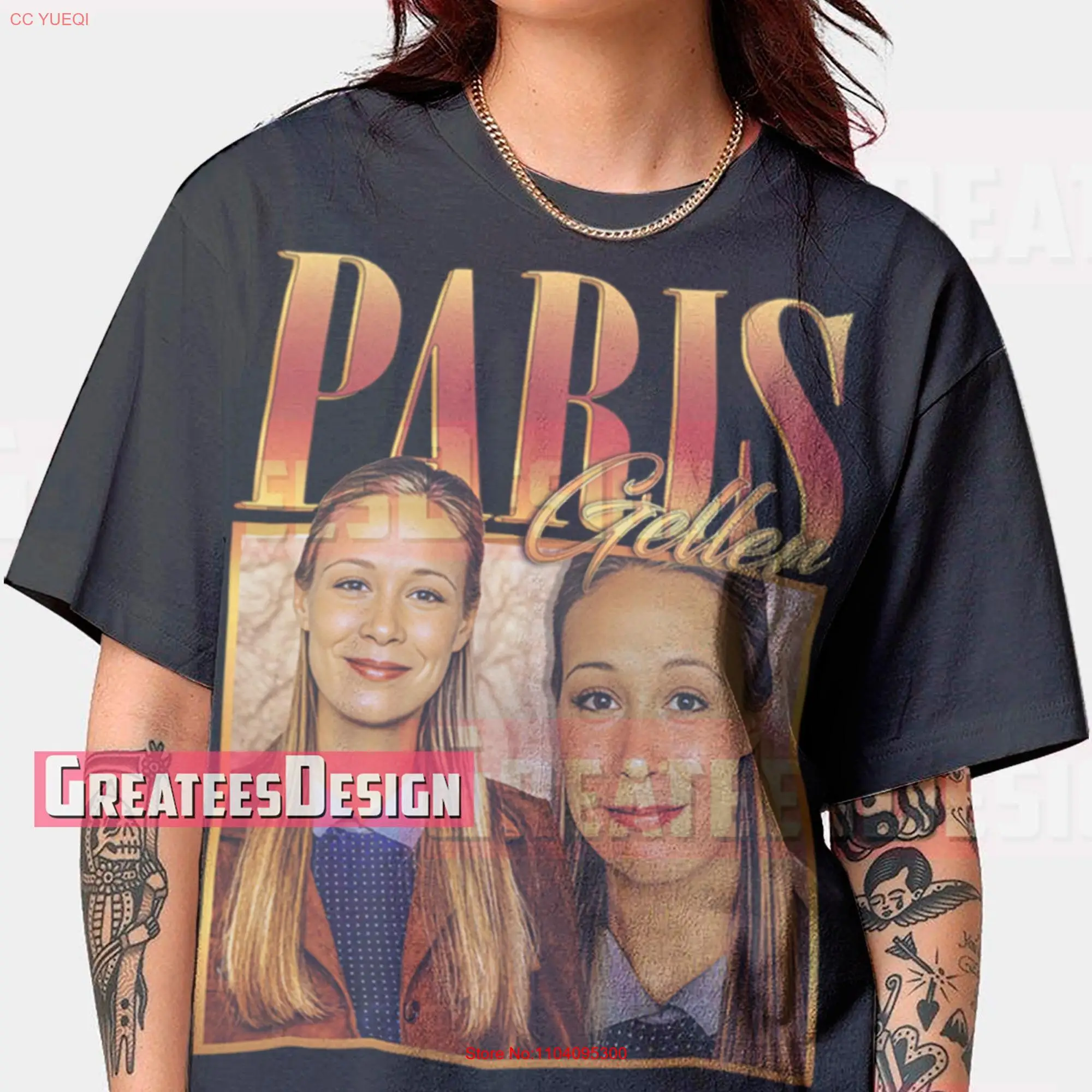 Limited Paris Geller T shirt Liza Weil Vintage SweaT Oversize BGL411 long or short sleeves