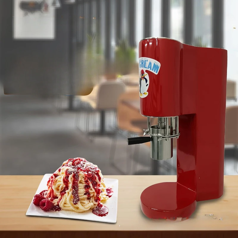 220V/110V Factory Direct Sales Ice Cream Noodle Machine Snack Commercial Stall Ice Cream Shaping Machine