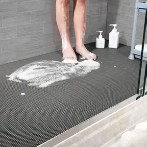 حصيرة بلاستيكية PVC للحمام والمطبخ ، لفة كبيرة ، مضادة للانزلاق ، شبكة مجوفة ، حصيرة أرضية ، 1 قطعة أفضل 8 حصيرة أرضية بلاستيكية للمبيعات - رقم 8