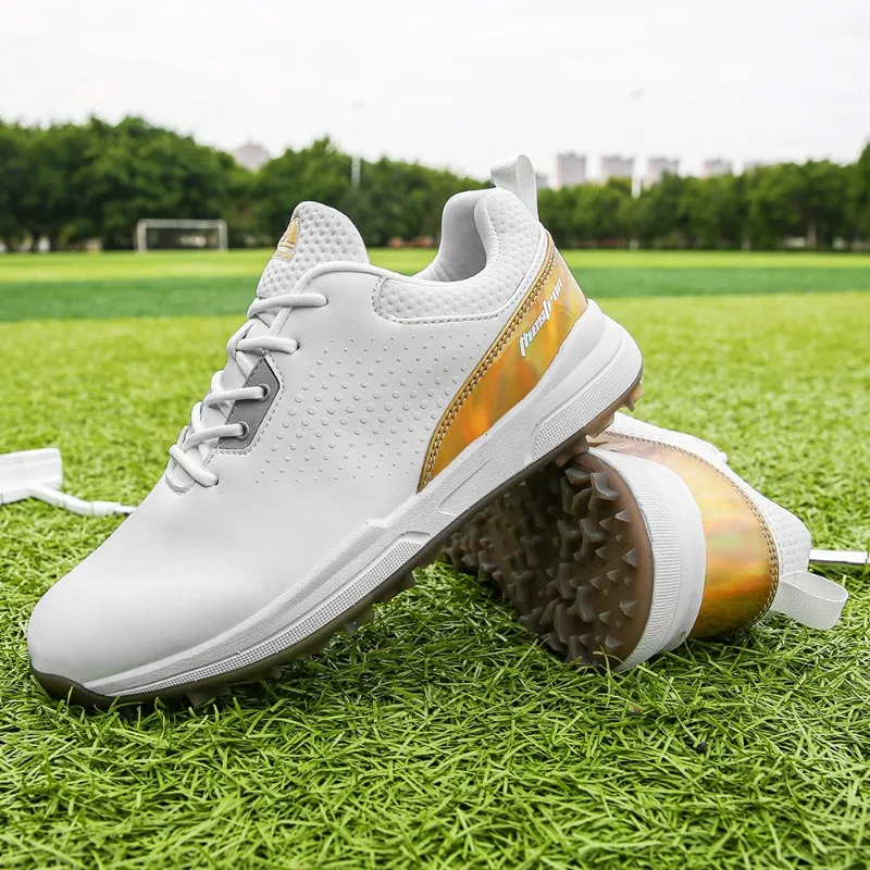 

New Top Quality Golf Shoes Youth Professional Mens Golf Training Shoe Outdoor Lawn Athletic Man Shoes Big Size Men Walking Shoe