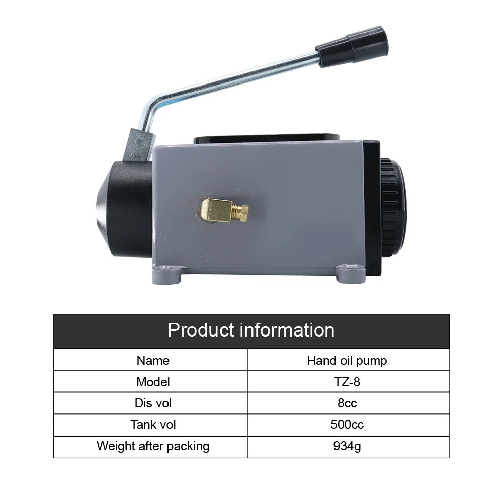 0.5L Metal Lubricant Pump Manual Lubrication Oil Pump for CNC Machine Router Antirust