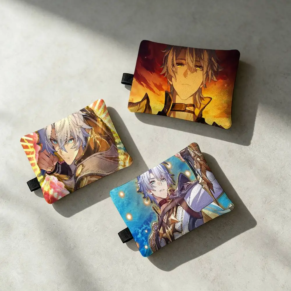 Honkai Star Rail Phainon Zippered Coin Purse With Detachable Carabiner – Mini Coin And Key Pouch