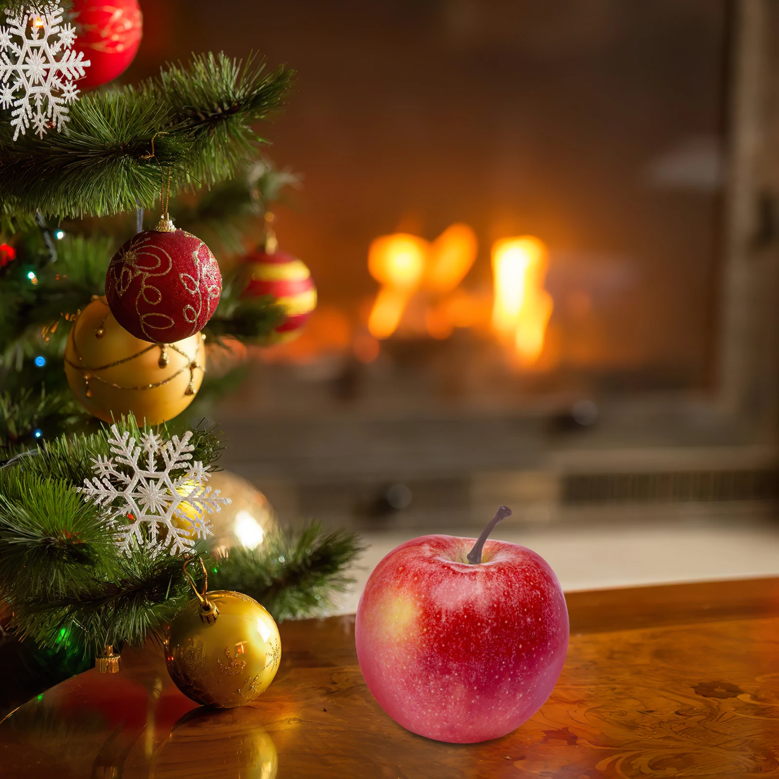 

100Pcs Artificial Fruit Plastic Stems Realistic DIY Craft Material Fruit Handles for Christmas Halloween Thanksgiving