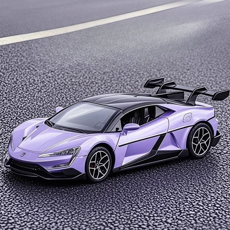 محاكاة 1:32 BYD انظر إلى U9 Supercar سبيكة نموذج معدني دييكاست مصغرة Voiture الصوت ضوء الصبي لعبة سيارة هدية عيد ميلاد