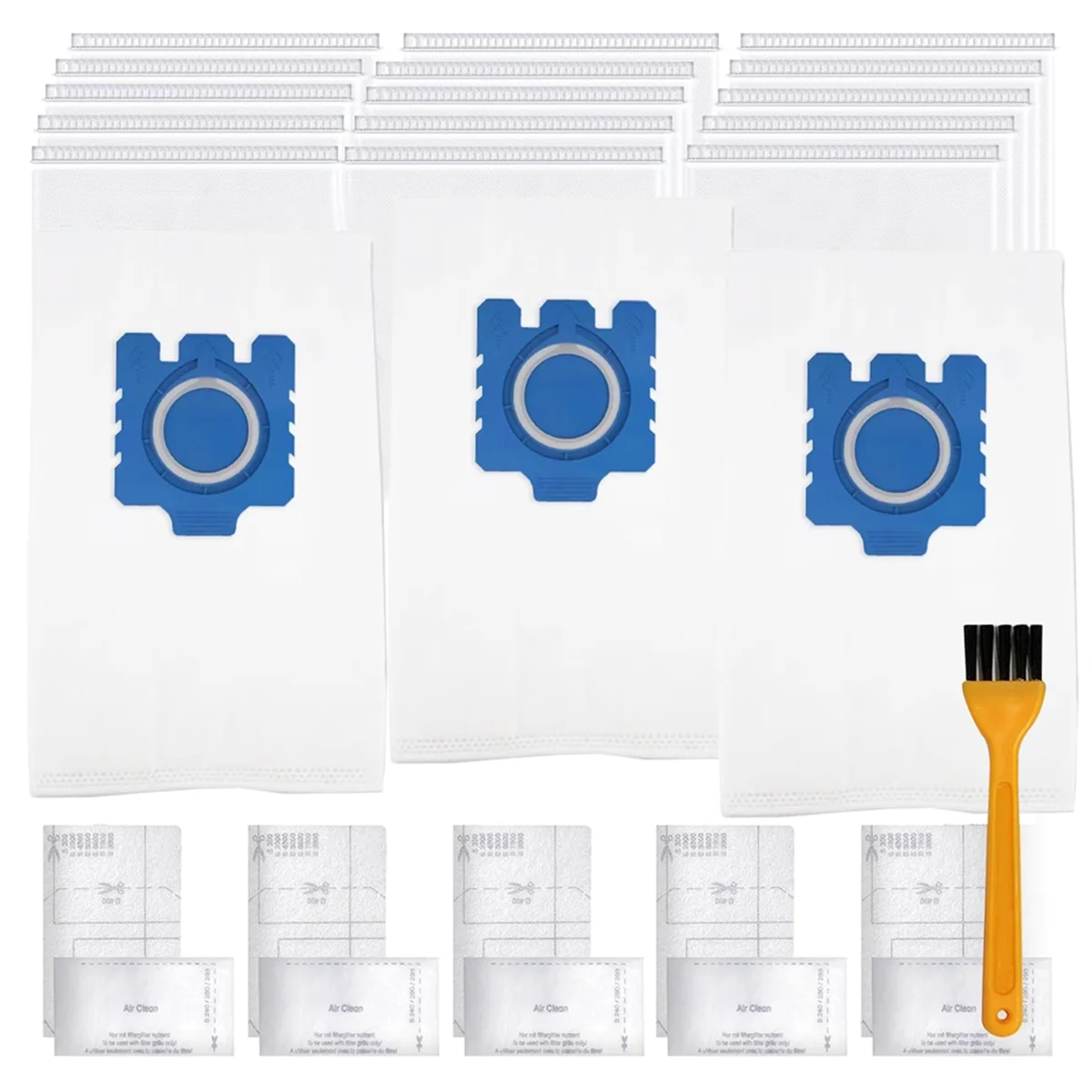 18 pçs sacos de aspirador de pó para miele gn canister sacos clássico c1 completo c1 c2 c3 s227 s240 s270 peça reposição