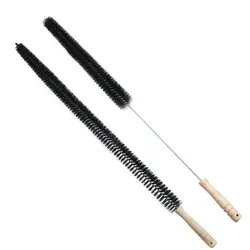 Flexible Cleaner Brush Long-haired Cleaning Brush Water Pipe Drainage Dredge Tool Collapsible Wood Handle Radiator Duster