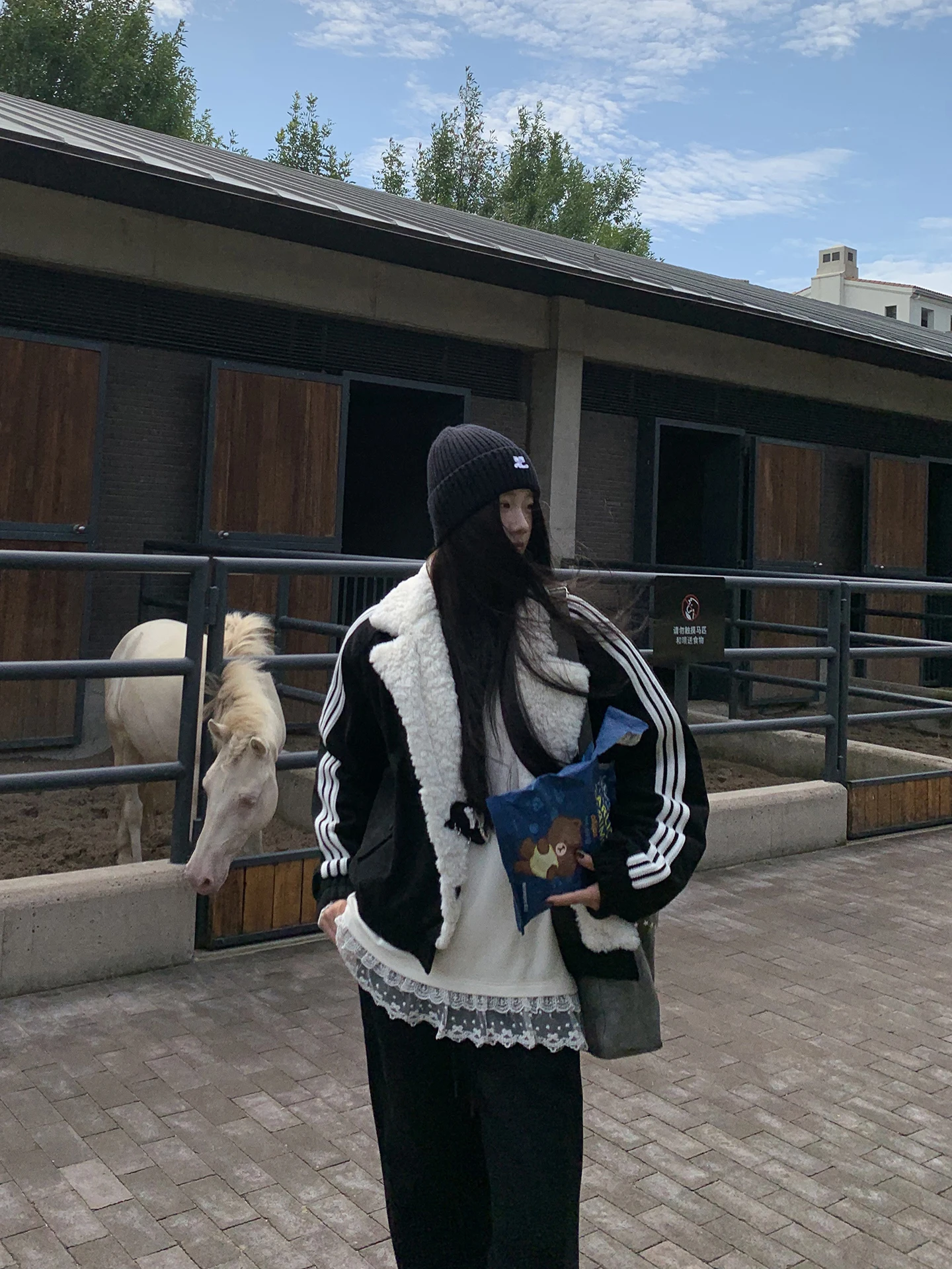 Rode Celebri Studio ort Thiened Casual katoenen jas met bontkraag voor dames herfst winter nieuwe Sle Bla warme jas