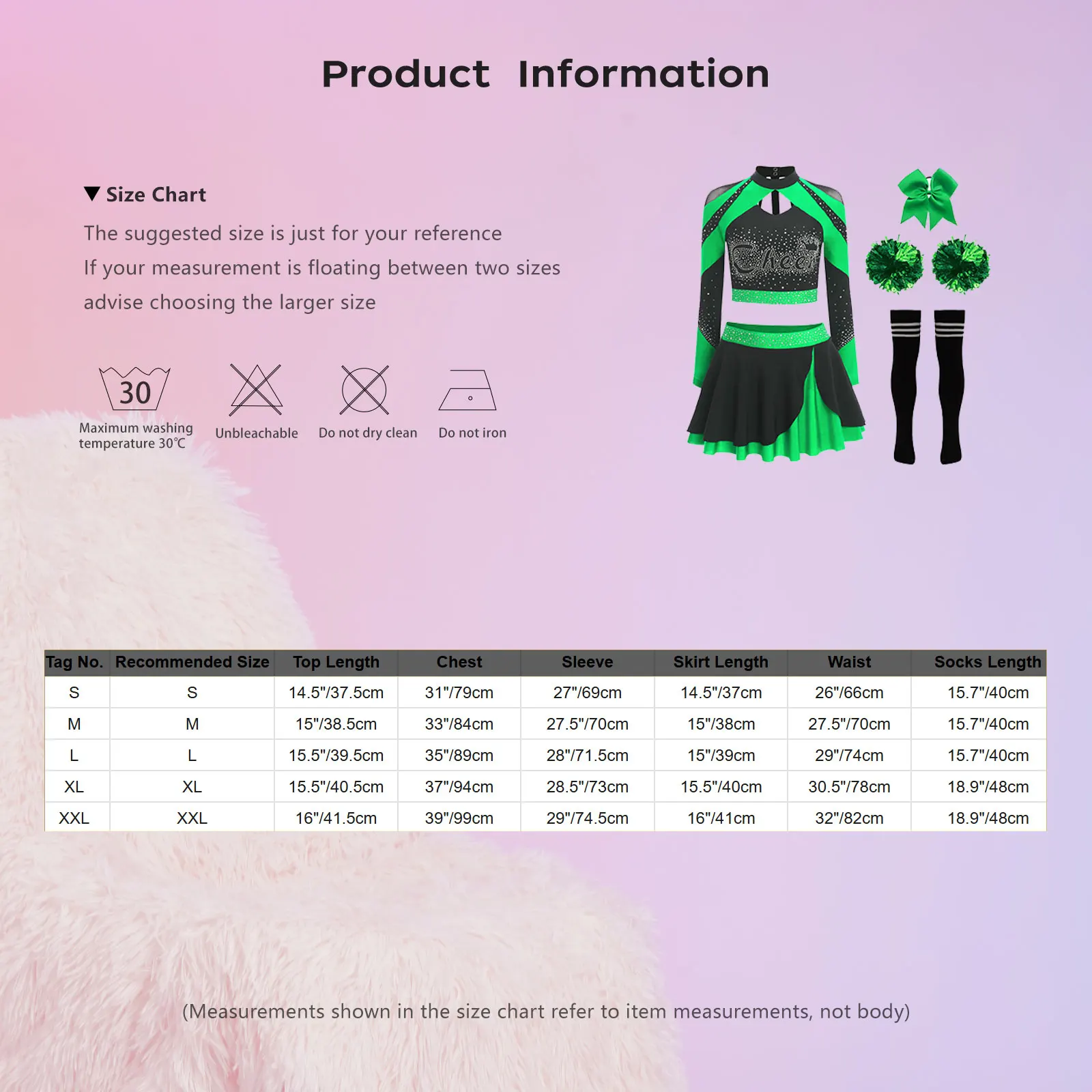 المرأة التشجيع الزي الرسمي الراين المحاصيل الأعلى غير النظامية هيم تنورة قصيرة تخزين القوس مجموعة لحدث الاحتفال الحرم الجامعي