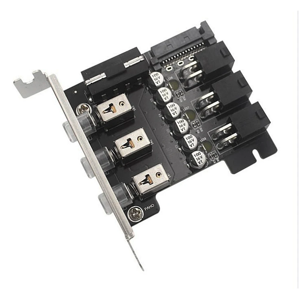 

HDD Power Switch Accessory LED Backlit Numbered Hard Disk Management System 4Pin SATA Intelligent Control Management System PCIE