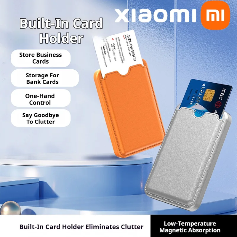 Xiaomi 2025 جديد 10000 مللي أمبير بنك طاقة مغناطيسي محمول رفيع للغاية مع وظيفة مشبك البطاقة شحن سريع مناسب لهاتف آيفون وسامسونج #4