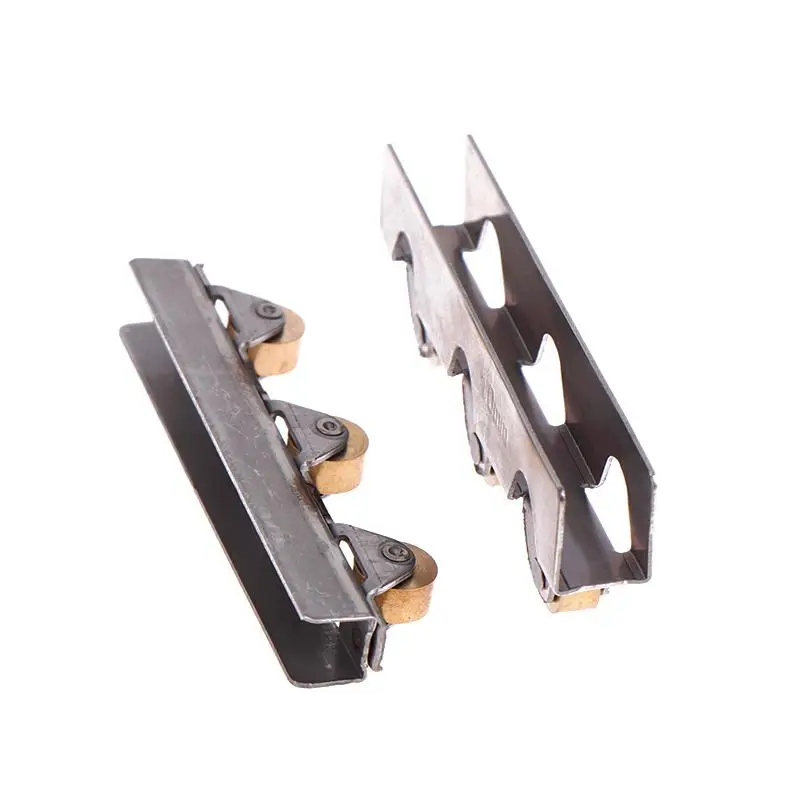 8mm/10mm Sliding Door Roller Clamp Stainless Steel Wheel Pulley Rollers For Bathroom Glass Door Shop Display Cases
