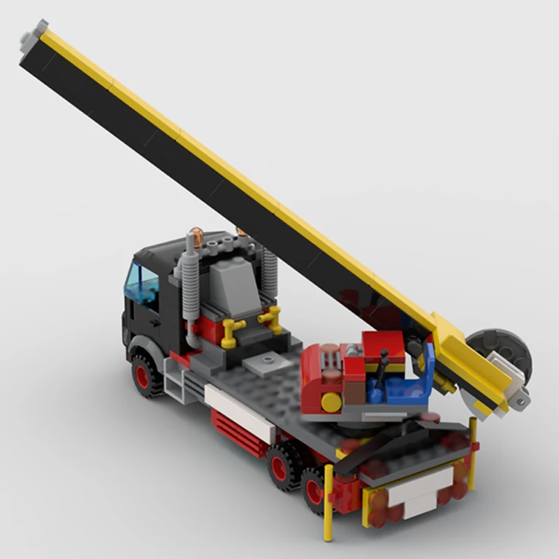نموذج سيارة المدينة MOC قوالب بناء شاحنة ثقيلة مع تكنولوجيا وحدات الرافعة المتنقلة هدايا العيد للأطفال تجميع بدلة الألعاب