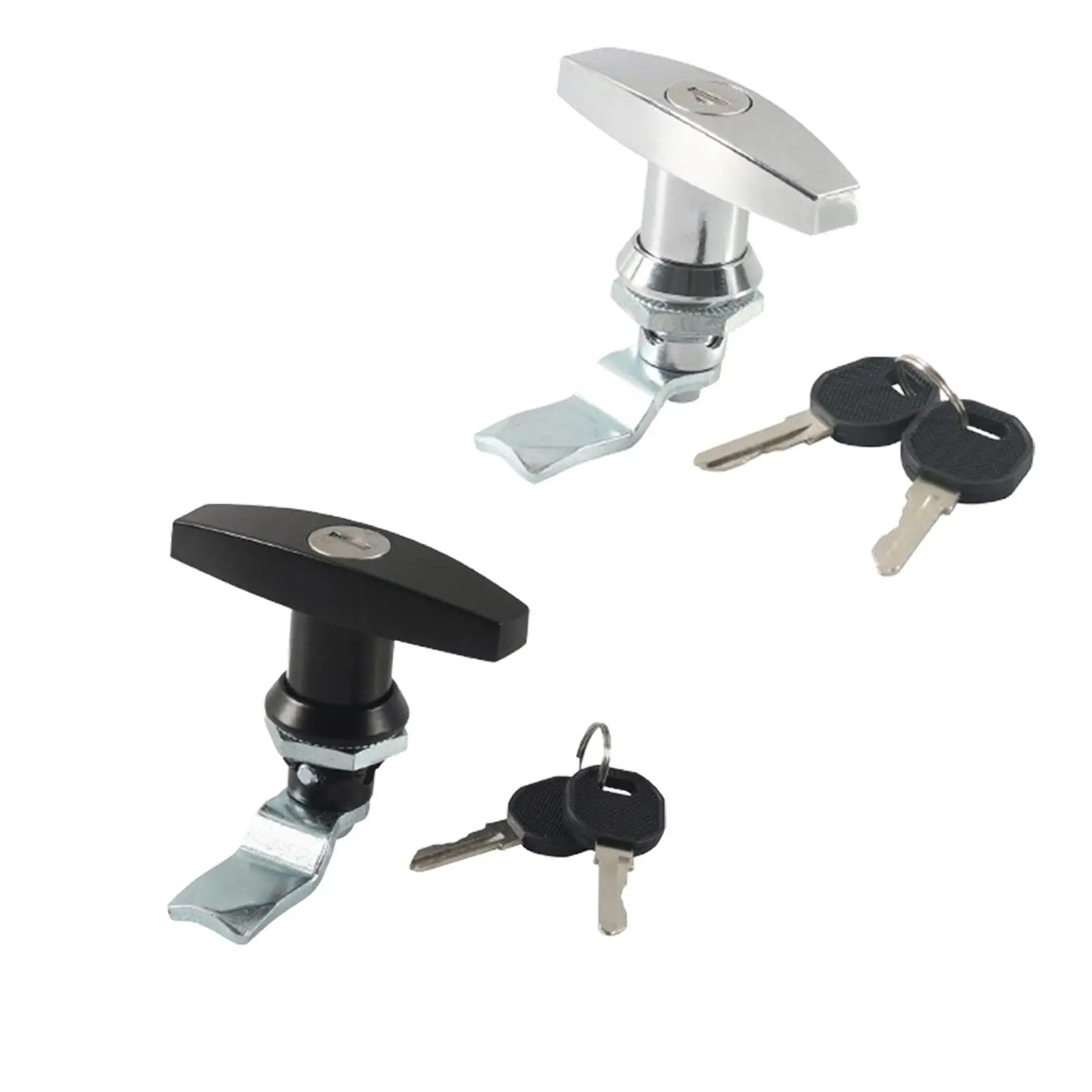 Durable Zinc Alloy T Handle Lock for RV Motorhome Garage Door Toolbox Cabinet Truck Storage Box