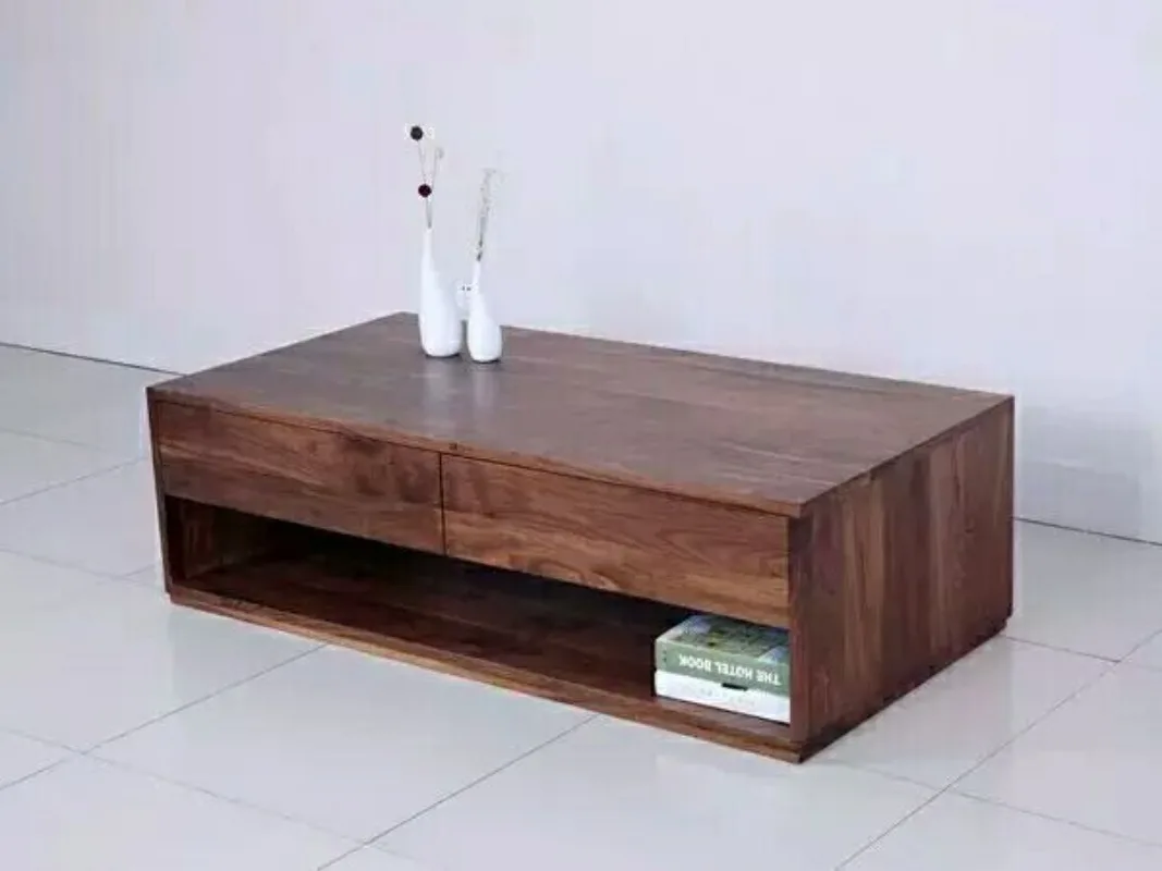 table Nordic simple modern cherry wood living room tea table environmentally friendly furniture black walnut coffee table