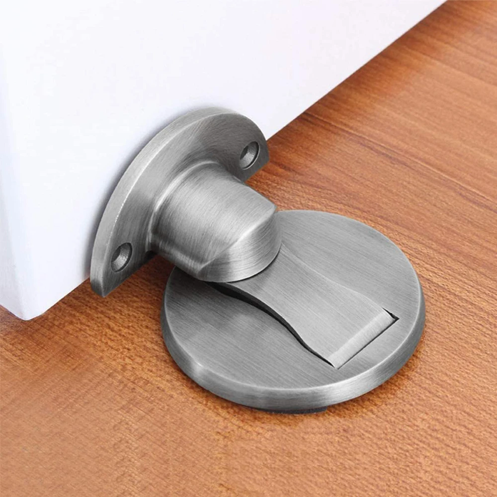 TFAAI Magnetic Door Stopper Floor Mount Invisible Door Stops Heavy Duty Self Adhesive Wall Protector for Home Bedroom Doorstop image 6