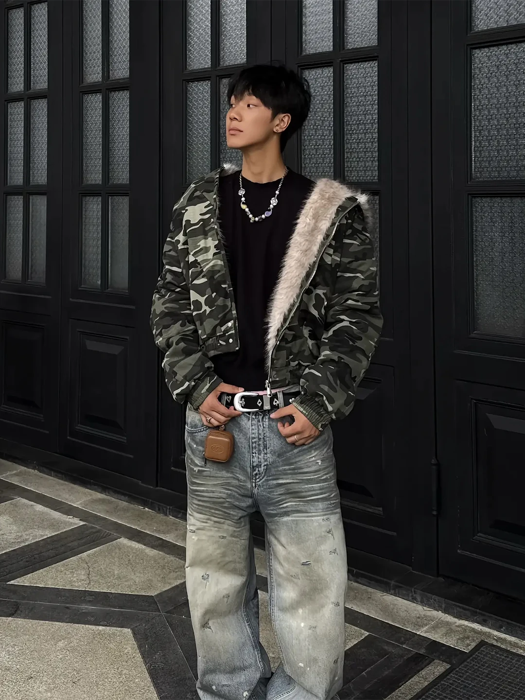 Thickened Camouflage Cotton Jacket Men Women Autumn Winter Warm Hooded Coat American Workwear Jacket Youth Casual Long Sleeve view 3