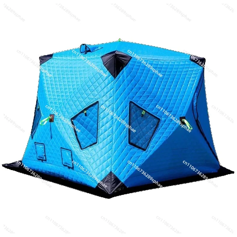 

Зимняя палатка для рыбалки, теплая ветрозащитная палатка для зимней рыбалки, утолщенная хлопковая палатка для кемпинга, катания на лыжах