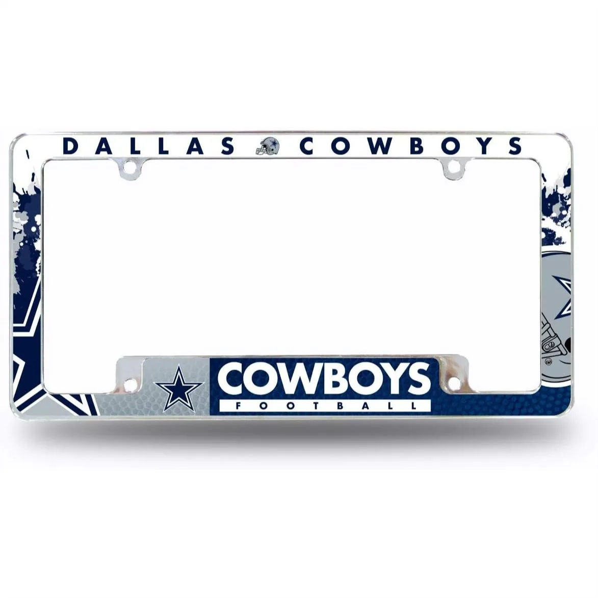 

Chrome License Plate Frame 12x6 for Car Truck SUV - Fade Resistant Heavy Duty Auto Accessory