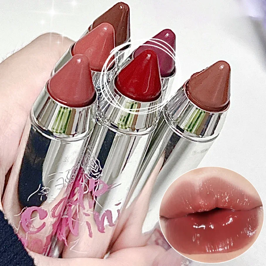 Waterproof Mirror Solid Lipliner Pencil Sexy Nude Brown Red Contour Tint Lipstick Lasting Non-stick Cup Lip Liner Lips Makeup