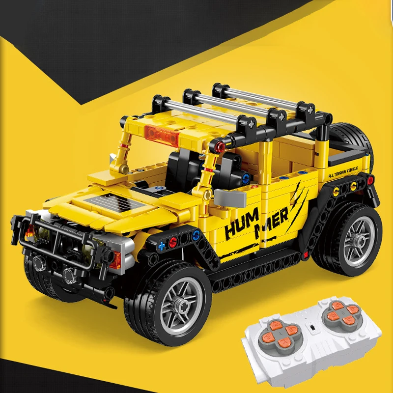 JIESTAR MOC Building Blocks Programmable Remote Control Off-road Vehicle Model Assembly Collection Toys Brick for Children Gifts