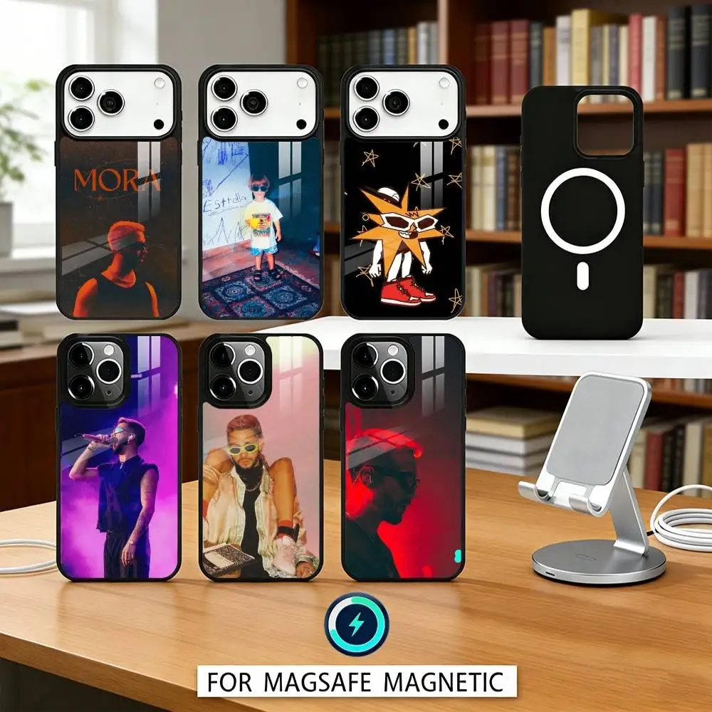 

Singer M-Mora E-Estrella Phone Case For iPhone17,16,15,14,13,12,Pro,Max,Magnetic For Magsafe Wireless Charging