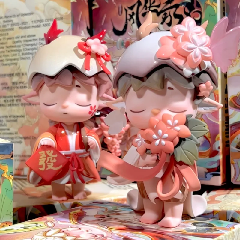 

2025 Новый горячий Heyone Mimi Fenghua Record Series Blind Box Guess Bag Оригинальная игрушка-кукла Симпатичная аниме-фигурка Настольный орнамент Kid Gif