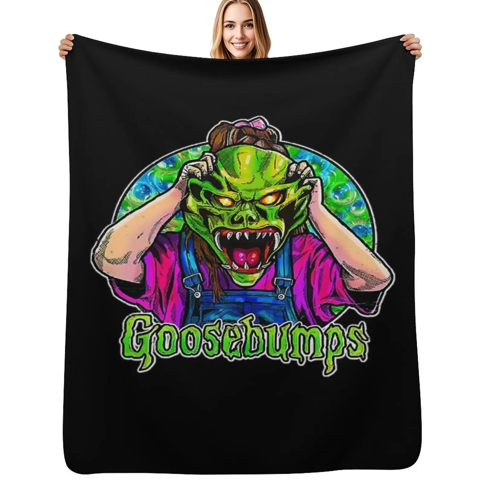 

Goosebumps Throw Blanket Durable Warm Blanket for Daily Home Use