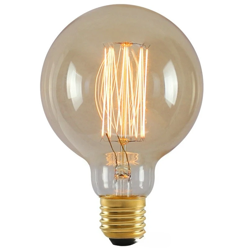

Вольфрамовая светодиодная глобусная лампа в стиле Эдисона с регулируемой яркостью, винтажная ностальгическая, 40 Вт, винтовое основание E27, теплый свет, для настольных ламп