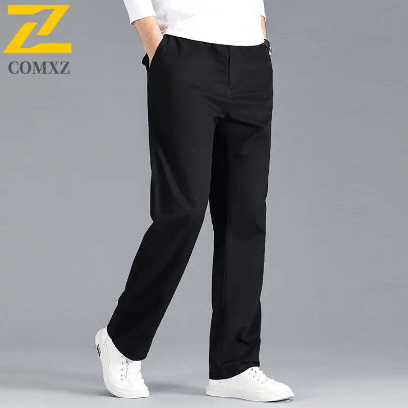 Mens Cargo Pants 2025 New Autumn Loose Big Size Multiple Pockets Pants Outdoor Travel Stretch Wear Resistant Breathable Trousers