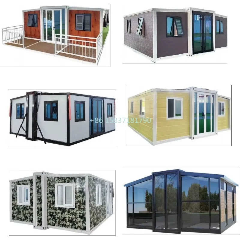 Prefab Container House Customized 20ft 40ft Hotel Folding Container Homes Staff Dormitory Expandable Container House for Spain