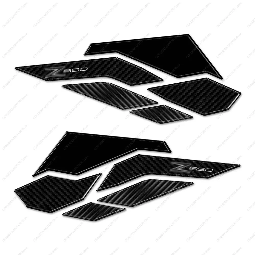 

Motorcycle Accessories Fuel Tank Sticker 3D Epoxy Resin Sticker Anti Slip Scratch Kit For Z650 2023-2025 Tank Pad