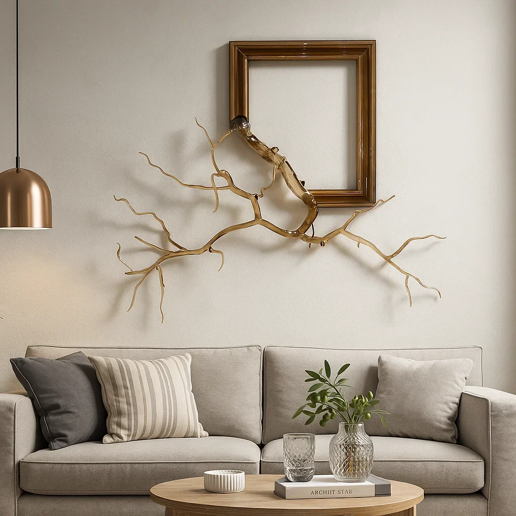 Custom Transparent Resin Wall Art Decoration Living Room Large Leaves Handmade Craft for Hotel Lobby Decor